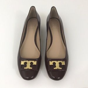 NEW Tory Burch Burgundy Gigi Heels